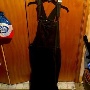 Black overalls